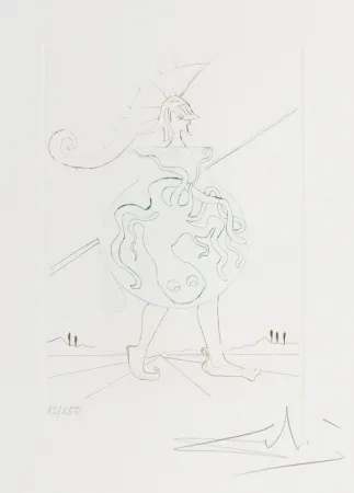 Etching Dali - Henry V from Much Ado about Shakespeare