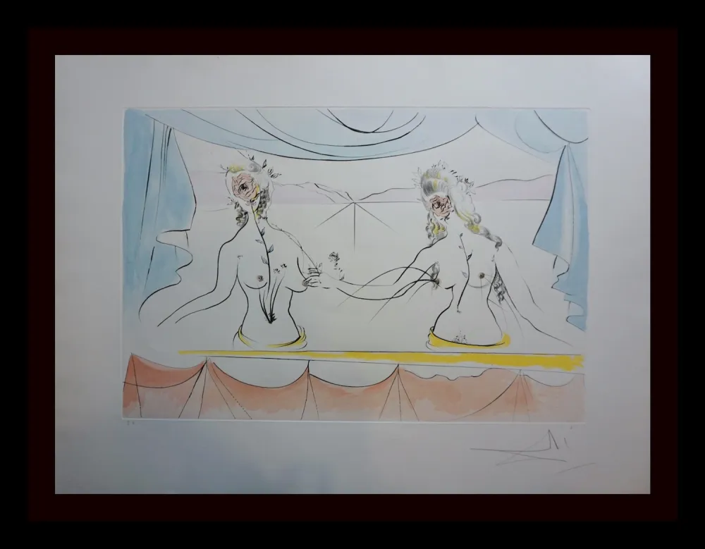 Etching Dali - Hommage a Albrecht Durer Renaissance