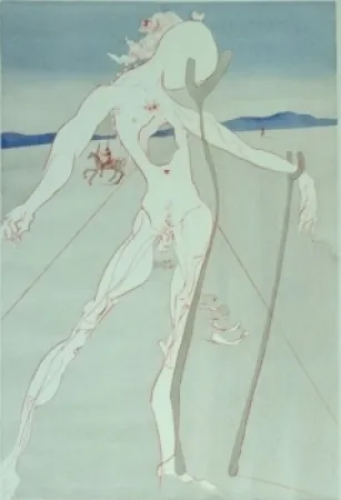 Etching Dali - Hommage à la Medecine (Vesalius)