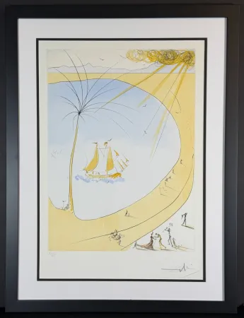 Etching Dali - Hommage a Picasso