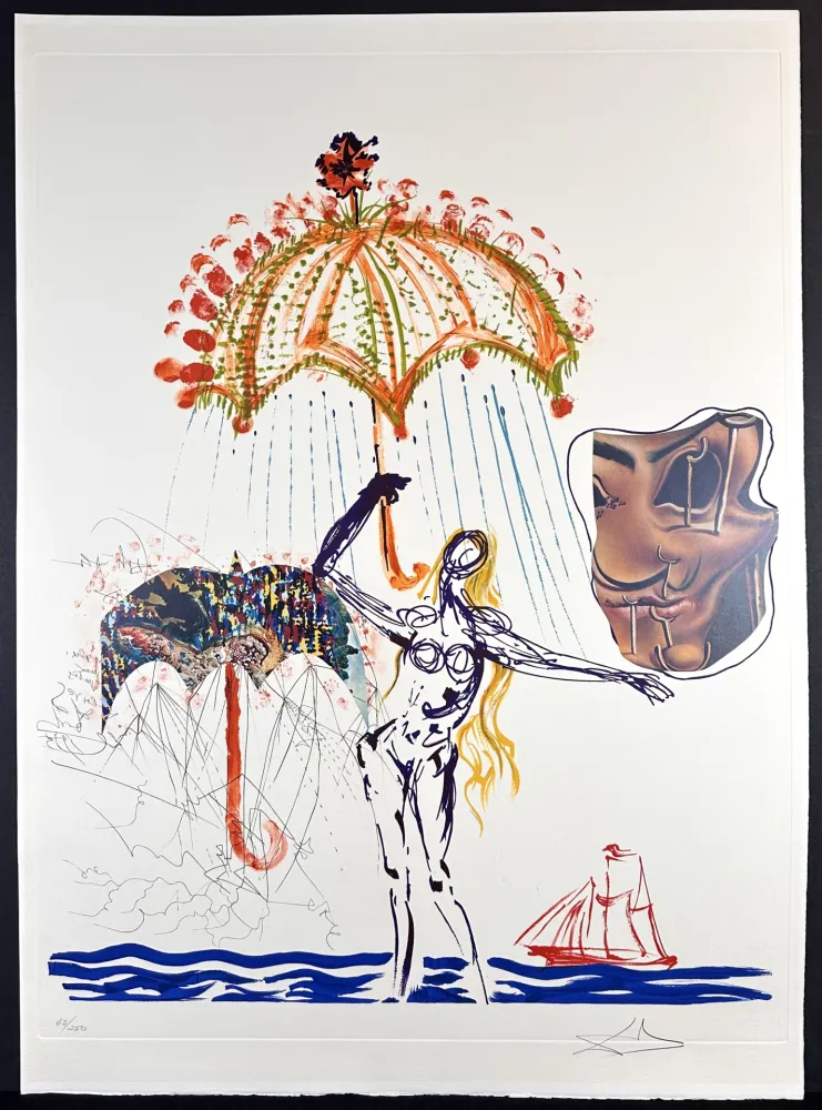 Etching Dali - Imaginations & Objects of The Future Anti-Umbrella with Atomized Liquid