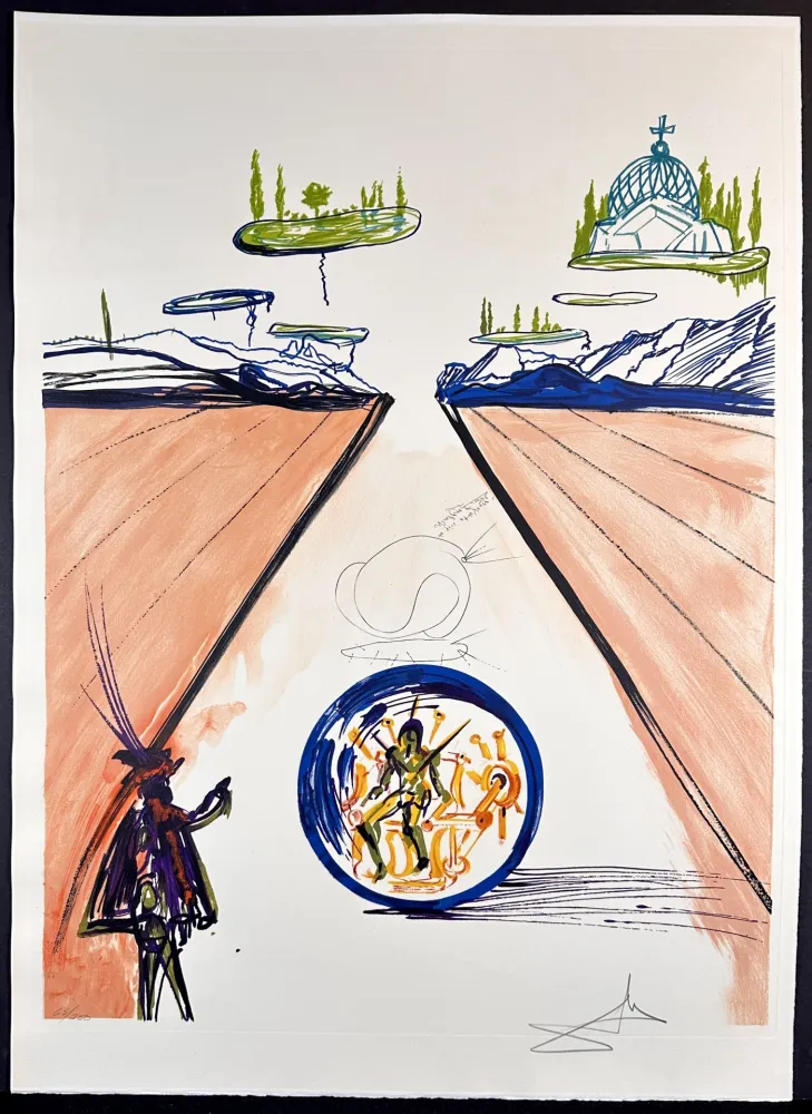 Etching Dali - Imaginations & Objects of The Future Intra-Uterine Paradisiac Locomotion