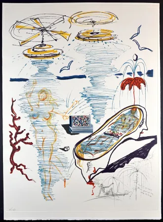 Etching Dali - Imaginations & Objects of The Future Liquid Tornado Bath Tub