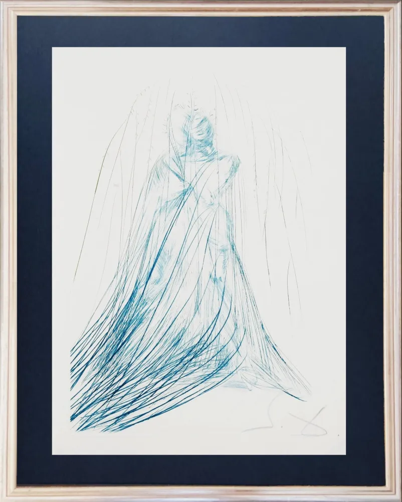 Engraving Dali - Iseult and Brangwaine