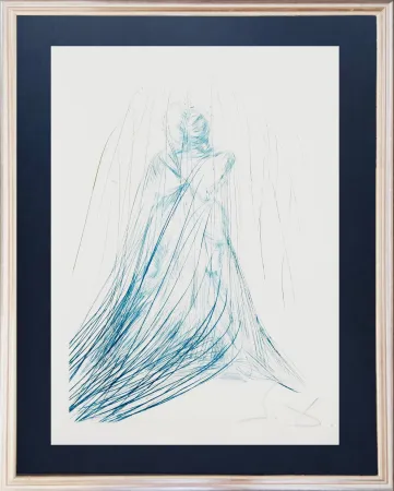 Engraving Dali - Iseult and Brangwaine