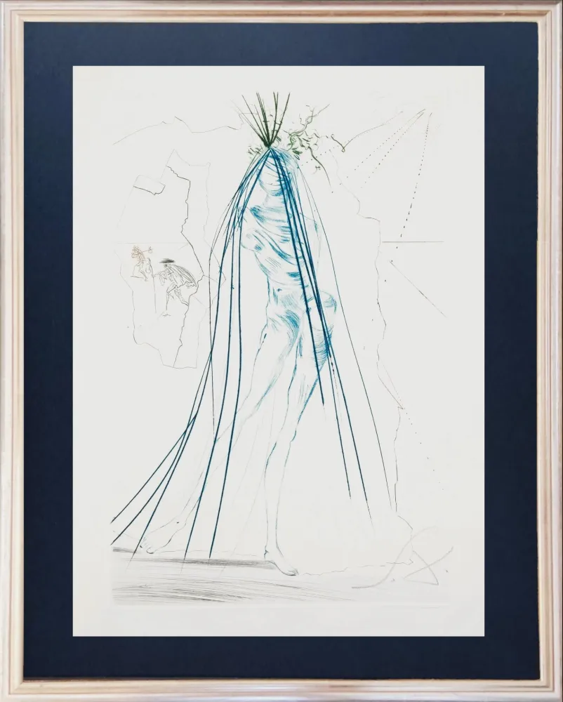 Engraving Dali - Iseult of the White Hands