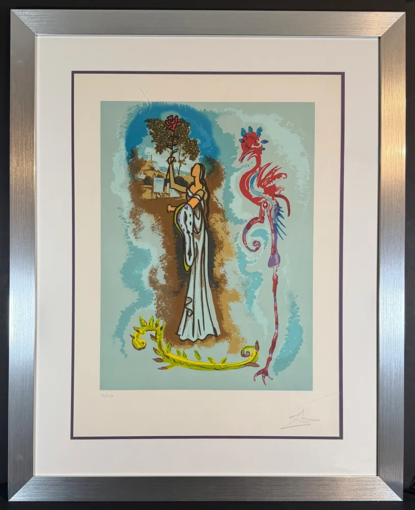 Lithograph Dali - Ivanhoe Rowena