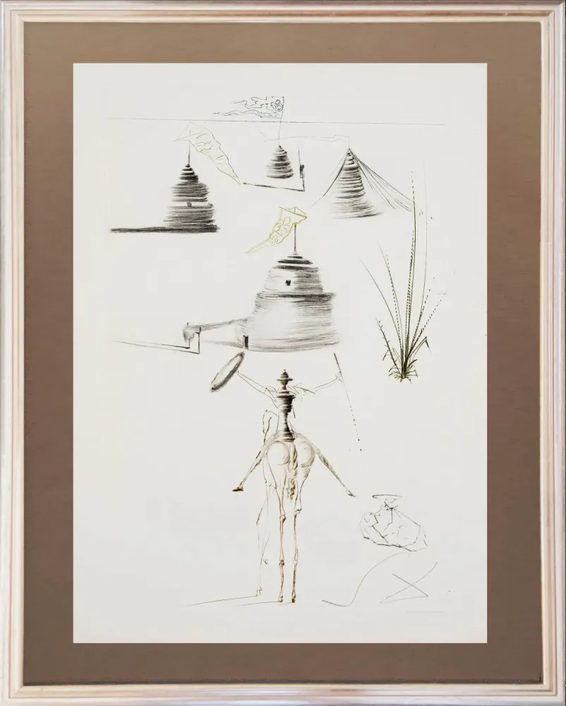 Engraving Dali - King Marc's Camp