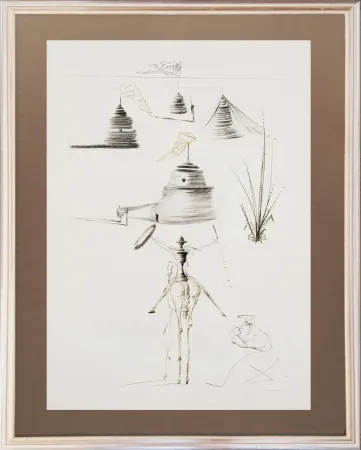 Engraving Dali - King Marc's Camp