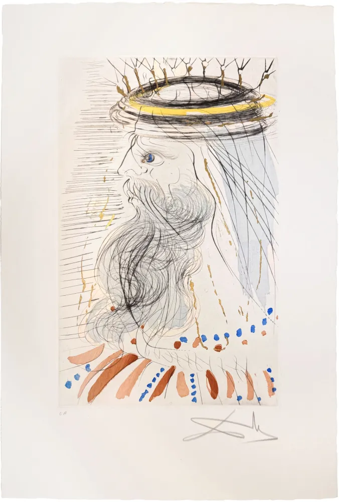 Drypoint Dali - King Salomon