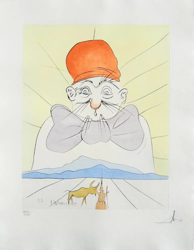 Drypoint Dali - Kosonaga chojo (The princess and the herd boy)