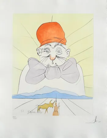 Drypoint Dali - Kosonaga chojo (The princess and the herd boy)