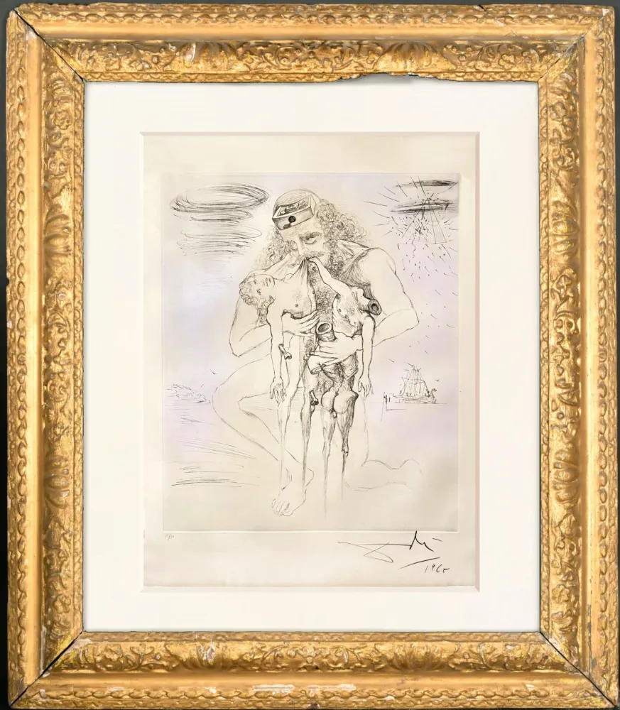 Rotogravure Dali - Kronos (Saturno)