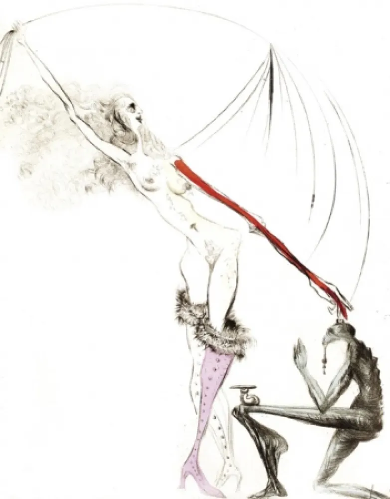 Etching Dali - La botte violette