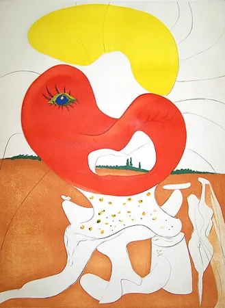 Etching Dali - La conquête du cosmos The blood of the Ying and Yang