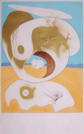 Engraving Dali - La conquista del cosmos