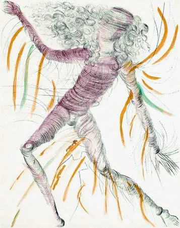 Etching Dali - La Cosmonaute (The Cosmonaut)