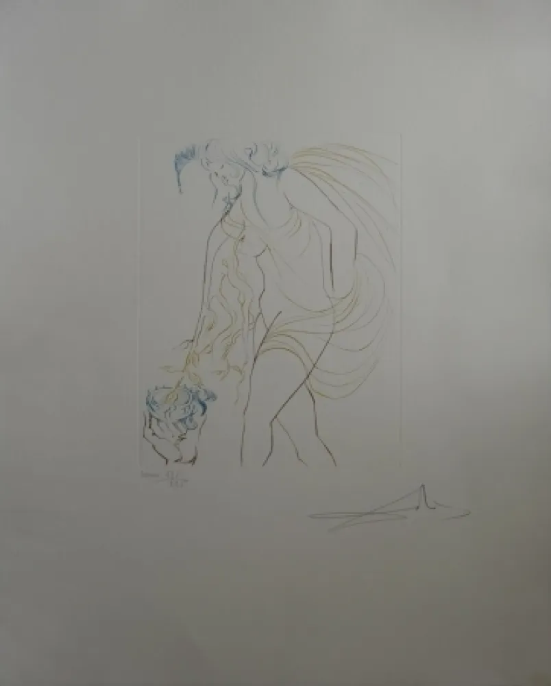 Engraving Dali - La Coupe Offerte