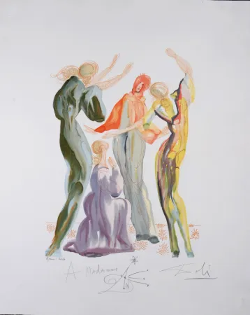 Lithograph Dali - La Danse, 1960 - Hand-signed