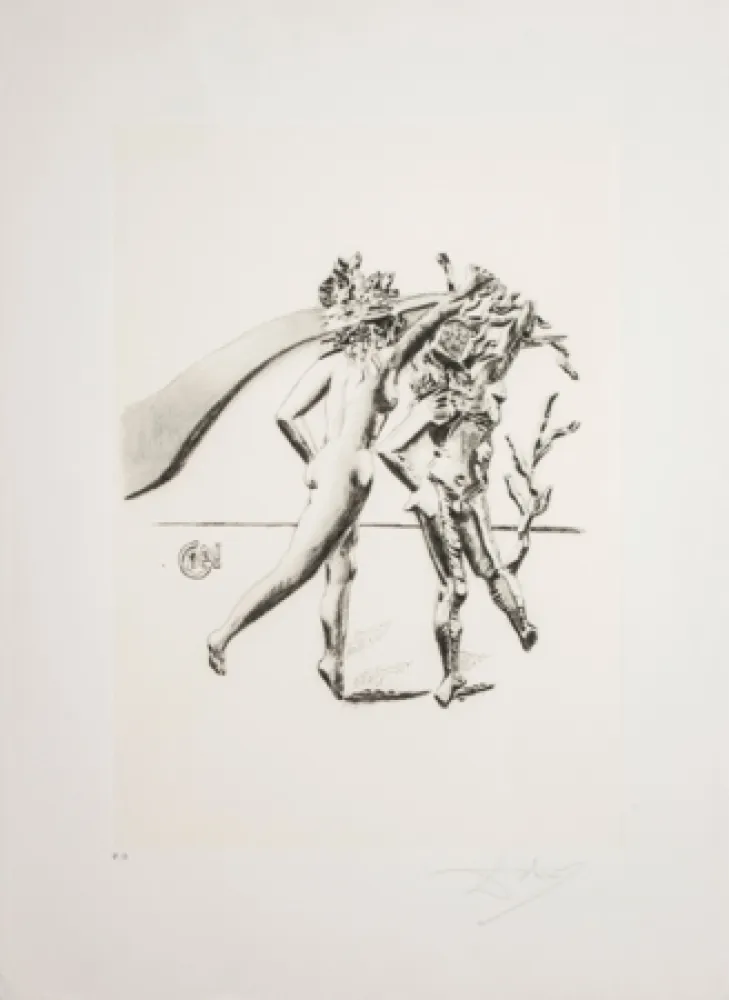 Lithograph Dali - La Danza