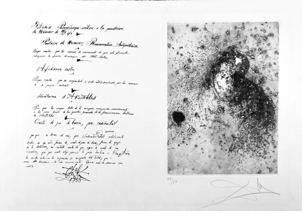 Etching Dali - La Dentelliere