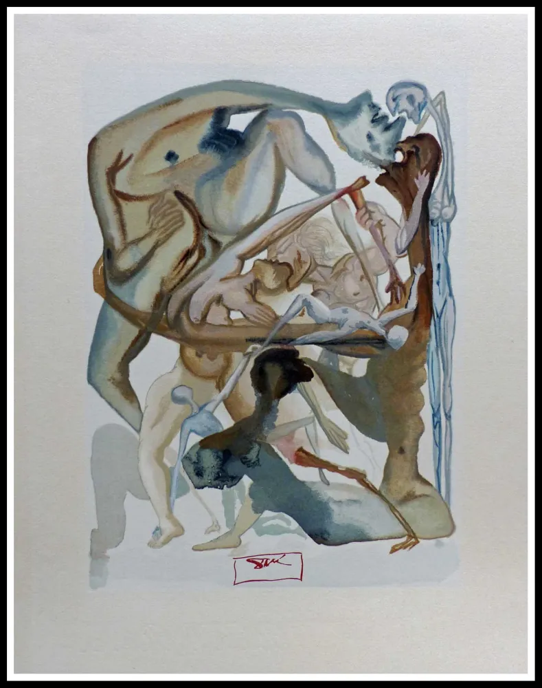 Woodcut Dali - LA DIVINE COMEDIE