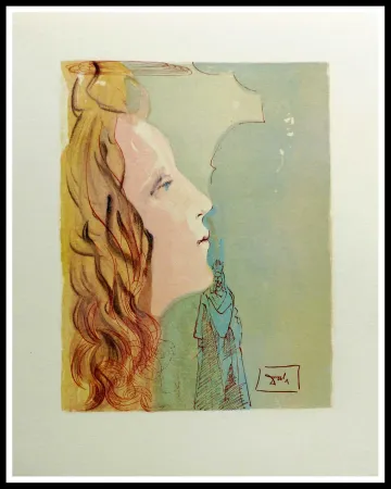 Woodcut Dali - LA DIVINE COMEDIE - Béatrice