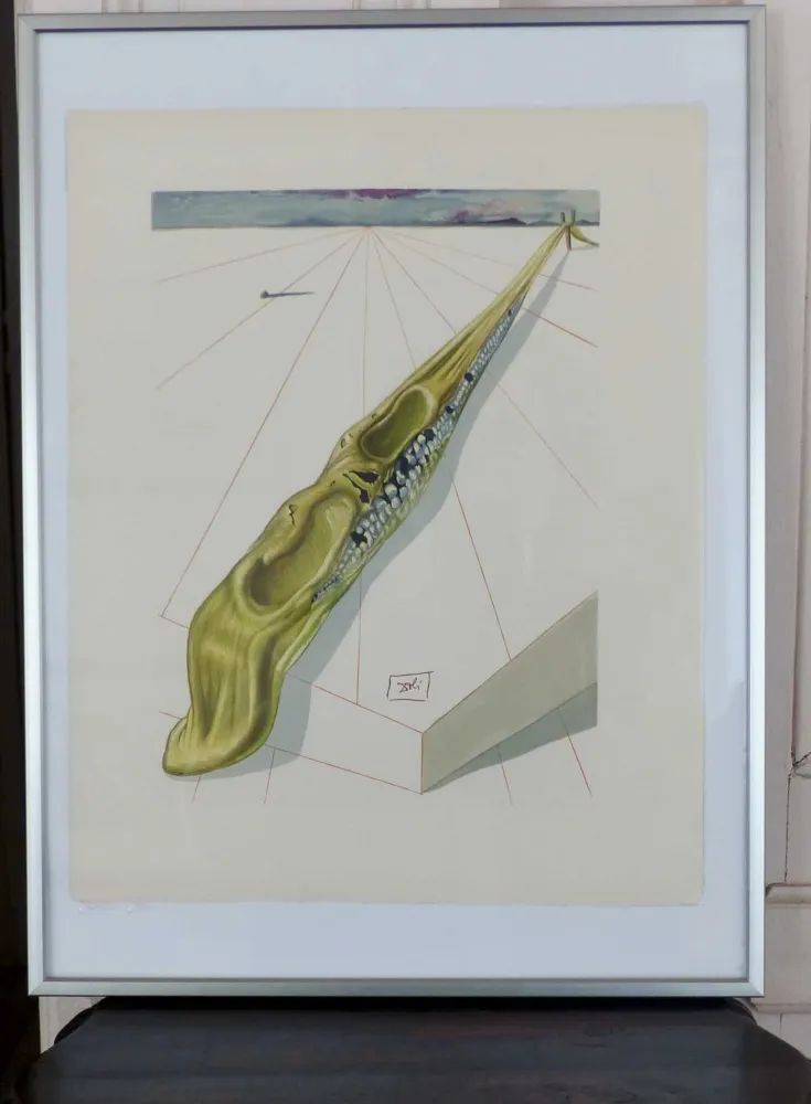 Woodcut Dali - LA DIVINE COMEDIE - Blasphémateurs