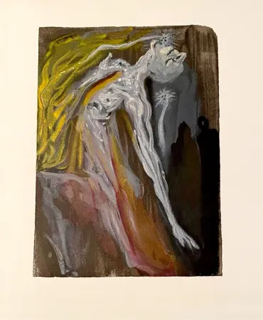 Woodcut Dali - La Divine Comédie - Enfer 09 - Les Erynnies