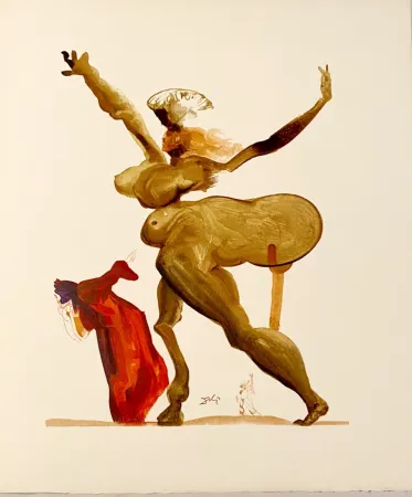 Woodcut Dali - La Divine Comédie - Enfer 33 - Les traitres envers leurs hôtes