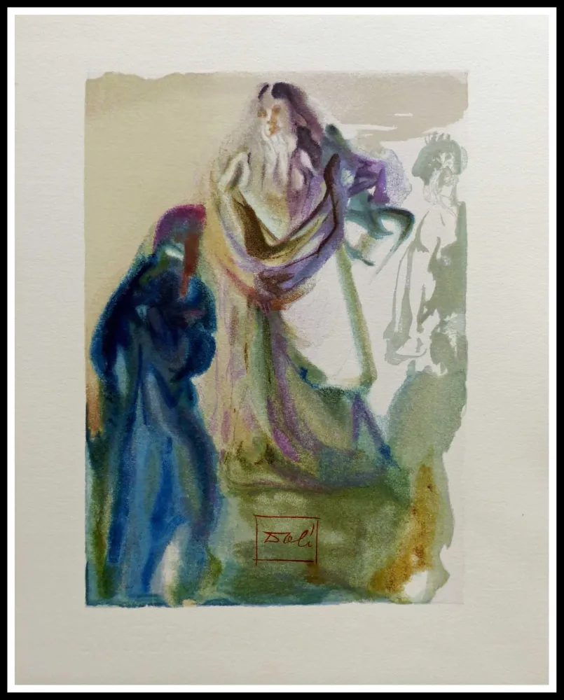 Woodcut Dali - LA DIVINE COMEDIE - La marche vers Dieu