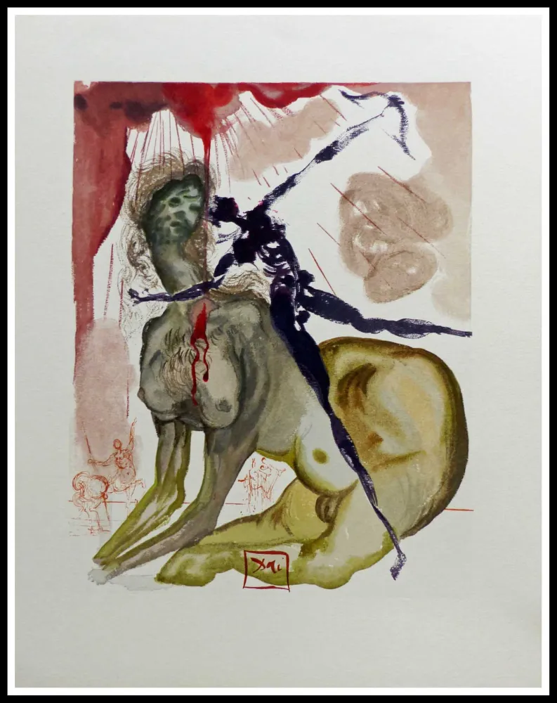 Woodcut Dali - LA DIVINE COMEDIE - Le Minotaure
