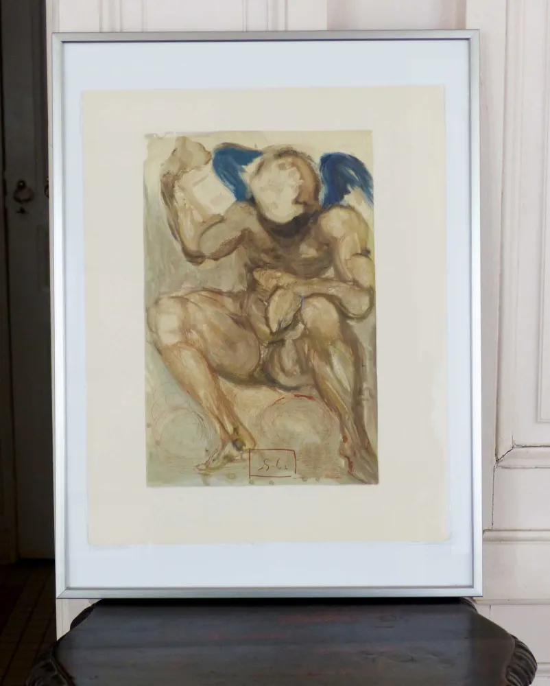 Woodcut Dali - LA DIVINE COMEDIE - L'envie