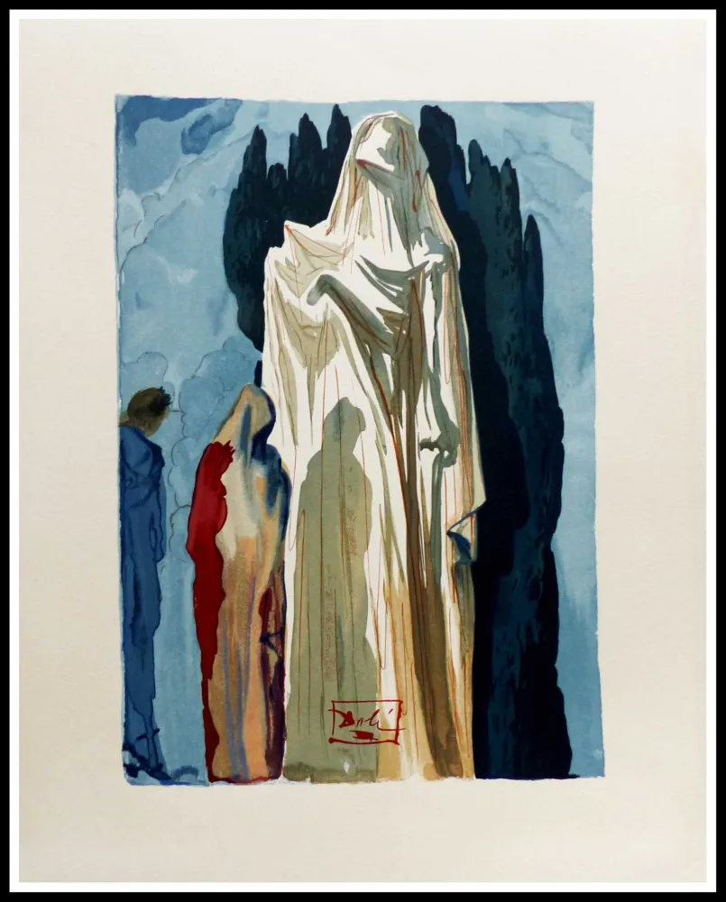 Woodcut Dali - LA DIVINE COMEDIE - Les Hérétiques