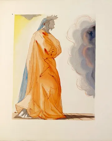 Woodcut Dali - La Divine Comédie - Paradis 01 - Dante