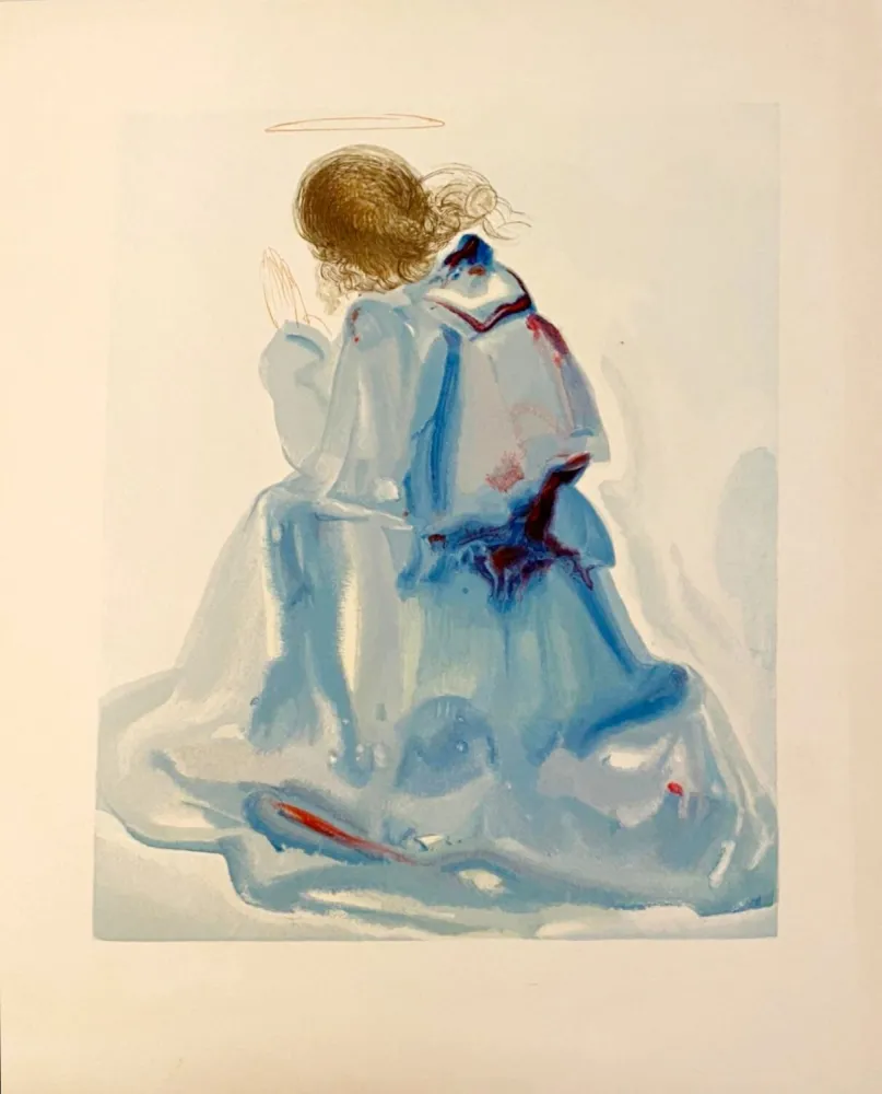 Woodcut Dali - La Divine Comédie - Paradis 02 - L'ange