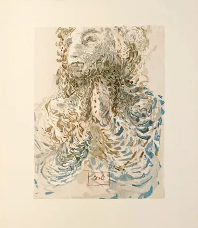 Woodcut Dali - La Divine Comédie - Paradis 17 - La prescience divine