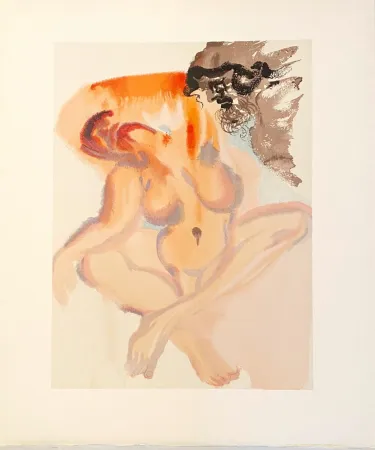 Woodcut Dali - La Divine Comédie - Purgatoire 03 - Les Indolents