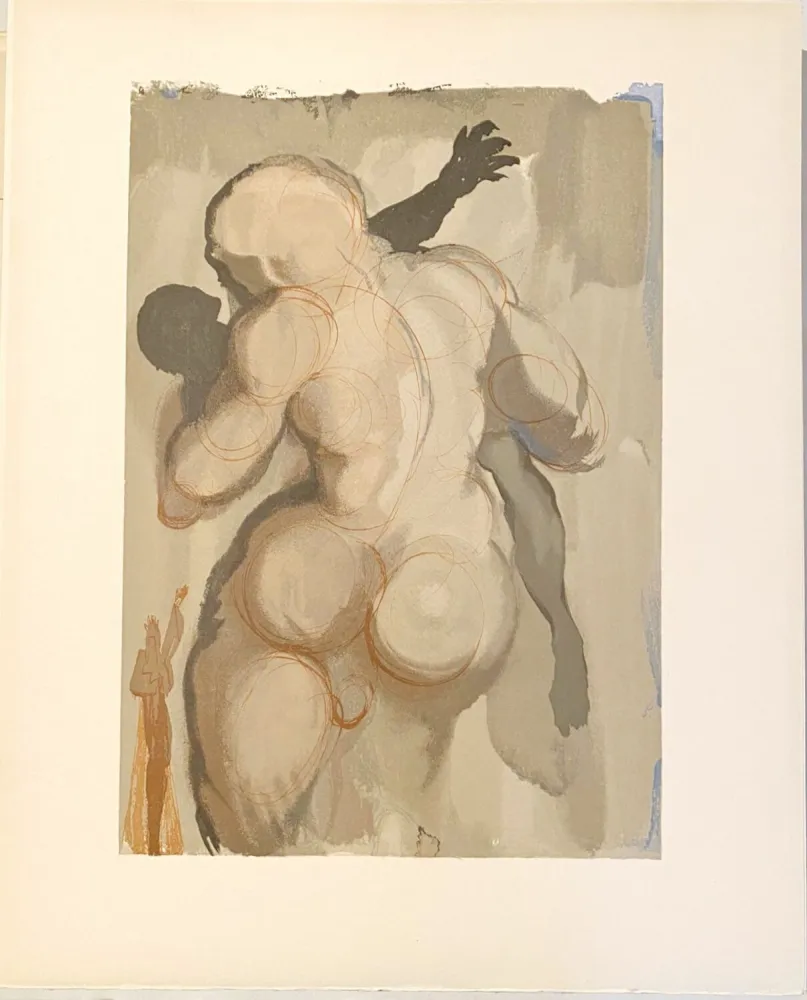 Woodcut Dali - La Divine Comédie - Purgatoire 06 - Les morts par violence