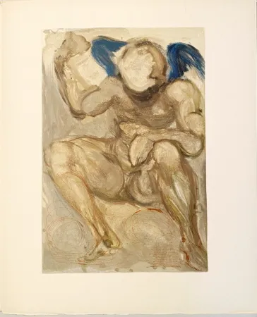 Woodcut Dali - La Divine Comédie - Purgatoire 15 - L'Envie