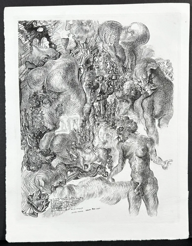 Etching Dali - La Femme Visible