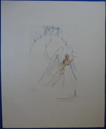 Engraving Dali - La Fuite de Satan