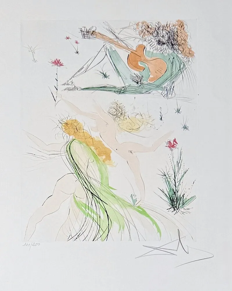 Etching Dali - La joie de vivre