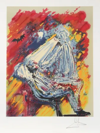 Lithograph Dali - La Lumiere de la Guerison (The Dentist)