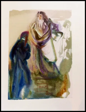 Woodcut Dali - LA MARCHE VERS DIEU