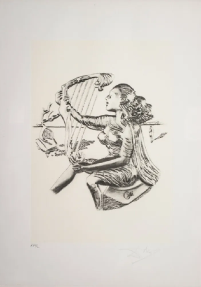 Lithograph Dali - La Musica