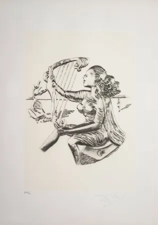 Lithograph Dali - La Musica