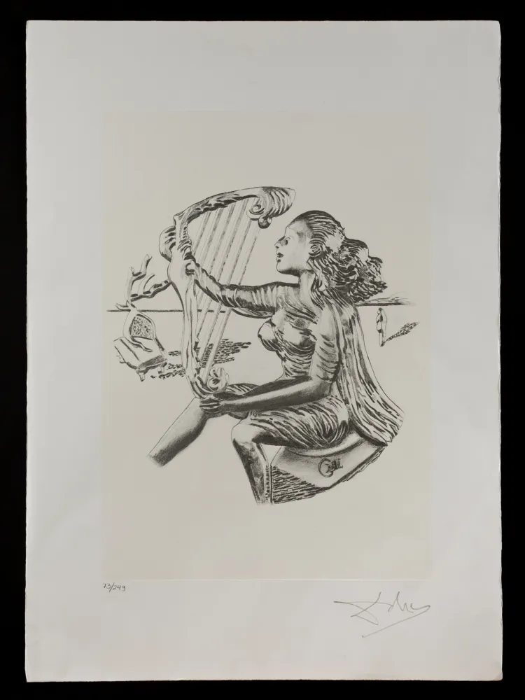 Lithograph Dali - La música