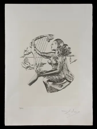 Lithograph Dali - La música
