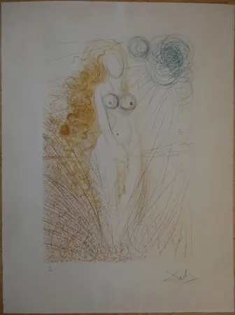 Engraving Dali - La Naissance de Vénus
